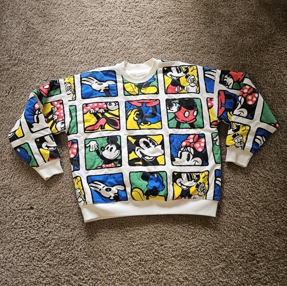 Levi's® X Disney Mickey&Friends Down Crew Block Reversible Sweartshirt, Size XL - Picture 3 of 8